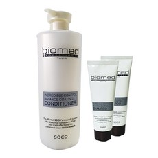 바이오메드 밸런스 코팅 컨디셔너 미용실 린스 정전기방지 온가족 사춘기 머리1000ml, 2.샴푸.트리트먼트100ml 2개, 1개, 1L
