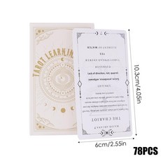 女巫卡塔牌屋 Tarot Learning Deck78張學習塔羅牌桌遊卡牌 naitw, 塔羅牌, 1個