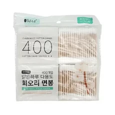 맑은하루 다용도 회오리 면봉, 1개, 400개입