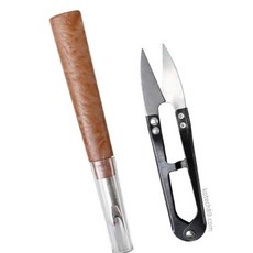 실뜯개 쪽가위 세트 천부자재 가죽수선 십자수실 yh.5+4bGO