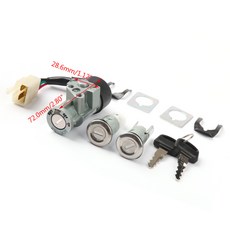 Honda CH80 Elite 85-07鎖頭總成含油箱鎖 35010-GV4-901, 1個