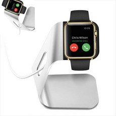 육땨 워치 알루미늄 충전 거치대 마그네틱스탠드거치대 스마트워치충전기 워치악세사리, 골드