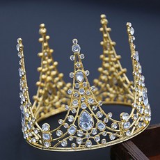 케이크 티아라 생일 왕관 브라이덜샤워 파티 토퍼, 1개, 왕관4