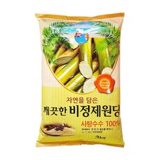 깨끗한 비정제원당 3kg/1개, 1개, 3kg