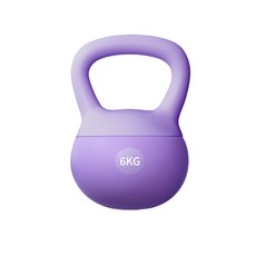 스포츠 소프트 실리카겔 케틀벨, 1개, 6kg, 퍼플