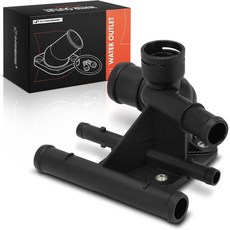 에이 프리미엄 온도조절기 하우징 워터 아웃렛 폭스바겐 아우디 호환 - 제타/파사트 2006-2008 이오스 2007-2009 골프/아우디 A3 티티 2008-2009 콰트로 2