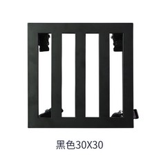 鐵藝加厚可移動托盤花架 - 落地式室內盆景架 帶萬向輪花盆底座 客廳適用, 1個, 黑色30*30