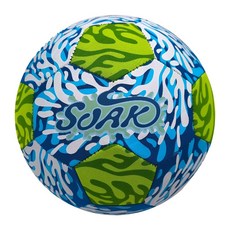 soak 5號 靜音充氣足球, 藍綠拼接, 1個