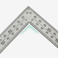 더문샵 공구존 스텐 직각자 30cm 스틸직각자 목공용자 가죽공예 측정도구 철제눈금자