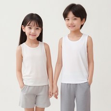 순면 아동 런닝 1P 남아 여아 공용 민소매 기본 메리야스