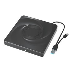 USB3.0 외장 DVD 버닝 드라이브 타입 C 휴대용 버너 라이터와 PC 노트북 호환, 그림과 같이, 1개, 13AC806453_YJP