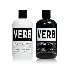 VERB Ghost 샴푸 & 컨디셔너 듀오 세트 354.9ml(12.5온스) 모링가 오일 함유 - 미세하고 무거운 모발을 클렌징 및 보습 - 비건 파라벤 또는 유해한 황산, 12 Fl Oz (Pack of 2), 1, 355ml