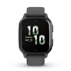 Garmin Venu® Sq 2 GPS 스마트워치 하루 종일 건강 모니터링 오래 지속되는 배터리 수명 AMOLED 디스플레이 슬레이트 및 섀도우 그레이
