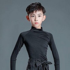 兒童拉丁練功服套裝 男童夏季新款 高腰顯瘦 舒適彈性