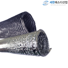 150mm/200mmX10M 덕트 닥트 호스 자바라 플렉시블 플랙시블 후렉시블 자바라 배관, 1개