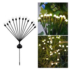 반딧불 정원등 흔들리는 태양광 장식조명 12구 46673pc 1(ea), 1개