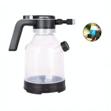 電動3L側開噴壺 告別費力打壓 霧化水柱自由切換, 3L透明噴壺, 1個
