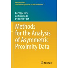 (영문도서) Methods for the Analysis of Asymmetric Proximity Data Paperback, Springer, English, 9789811631740