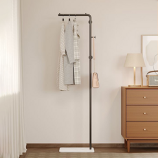 Frokom ㄱ자 튼튼한 철제 스탠드 행거 슬림 헹거 슬림 옷걸이 거치대 코트랙, 블랙