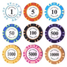 라스베거스 카지노칩 포커칩 스포츠, 1000(그린) 1EA, 1000(그린) 1EA