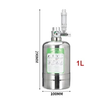 수족관 CO2 발생기 시스템 키트 스테인리스 스틸 실린더 식물 물고기용 이산화탄소 반응기, 02 1L