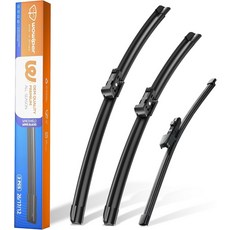 폭스바겐 티구안 2018년 2019년형 2020년형 2021년형 전천후 핀치 탭 와이퍼 15인치+22인치 윈드실드 블레이드3종 세트, 25''22''+15''