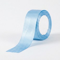 T 공단 리본 단면 스카이블루 40mm 22m 데코파츠 스트랩 띠지 공예 DIY