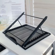 고급형 휴대용 접이식 노트북 초경량 알루미늄 합금 거치대, A. 검은색