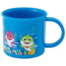 日本 鯊魚寶寶 Baby Shark 塑膠兒童水杯 漱口杯 (KE4AAG/200ML) 日本製，可愛卡通造型，輕巧耐用，讓孩子愛上刷牙, 詳見包裝, 詳見包裝