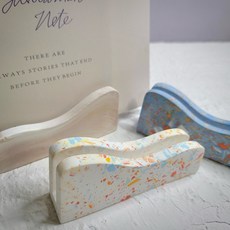 포토홀더몰드 사진 명함 냅킨 메세지카드꽂이몰드 제스모나이트 석고 레진 테라조 마블링, 반투명