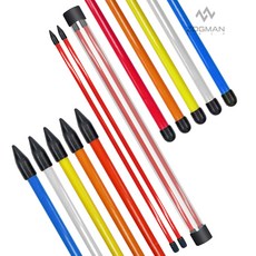 조그만골프 조그만 골프 얼라이먼트스틱 얼라인먼트스틱 2 pcs 방향 각도 스윙 연습기 고급케이스, 1단 스틱 : 화이트 (낱개2개-1세트), 1세트