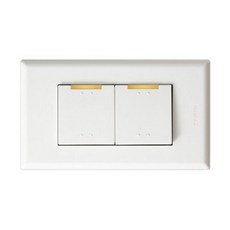 【大林電子】雙開關 生活系列 士林電機 開關附蓋板 L9-1200, 1個