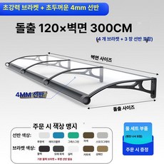 체리블러쉬 창문빗물받이 창문비가림막 창문빗물, 120x300cm