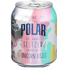 폴라 베버리지스 유니콘 키스 탄산수 주니어 6팩 237밀리리터 POLAR BEVERAGES Unicorn Kisses Seltzer Jr 6 Pack 8 FZ, 237ml