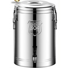 업소용 대용량 냉면 육수기 스테인리스 보냉 보온 국통 디스펜서 식당용, J_30L 두꺼운 보온통 수도꼭지, 1개