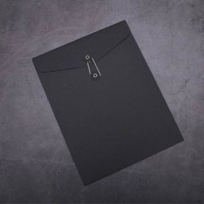 세로형 하도메 크라프트 A4 서류봉투 블랙 wis+026NF