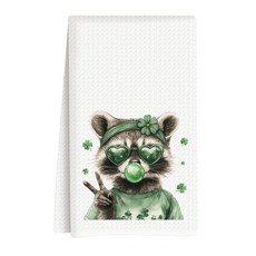 ECLATIS ASDFKVFR 성 패트릭의 날 모던 키친 주방 타월 장식 토끼풀 재미있는 너구리 핸드 봄 계절 휴일 가정 욕실 바 40.6 x 61cm16 24인치 2850, ECLATIS ASDFKVFR 성 패트릭의 날 모던 키