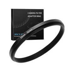 58mm ~ 82mm 스텝업 링 필터 어댑터 금속 링 스텝업 링 어댑터 필터 모든 82mm UV CPL ND 렌즈 후드 스레드 렌즈 요법(58mm ~ 82mm)과 호환, 55mm ~ 52mm