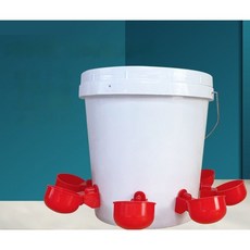 ZCBV닭물통 가금류용 자동 음수기 20L 여섯 개의 급수구, 1개
