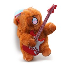 토이토 말하는 카피바라 춤추는 인형 기타 마라카스 녹음인형, 1개, 180mm