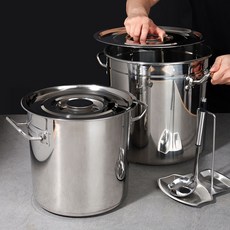 강화 곰솥 냄비 대용량 육수 스텐 들통 식깡 대형 사골 육수통 식강, 30cm, 1개, 20리터