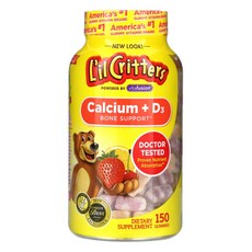 릴크리터스 어린이 칼슘 + D3 본 서포트 구미, 150개입, 1개, 150정