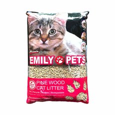 EMILY PETS 松木砂 貓砂 9kg 寵物木屑砂 除臭低塵 環保可分解 適用貓兔鼠, 1包, 木質香