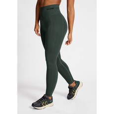 Hummel 훔멜 TIF 심리스 하이웨이스트 레깅스 - 클라이밍 아이비