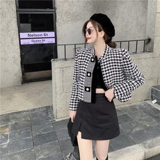 년 명원풍 지그재그 날씬하다 스럽다 코트 상의 여성복