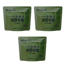 육해공야전식량 쇠고기 비빔밥, 3개, 100g
