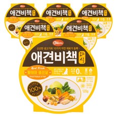 펫퍼스 애견비책 화식 강아지사료 습식사료 화식사료 애견사료 자연식사료, 6개, 120g, 황태
