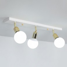 토탈맘모스 글로브 3등 천장등 주방등, 주광색(램프포함)