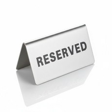 테이블 예약 안내 표지판 안내 식당 테이블 레스토랑 예약 석 매장 푯말 표시 스탠드 표지판 dew+9548wN