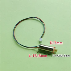 코어리스 3.7V 716 접이식 드론 새 버전 E88 Pro RC 쿼드콥터 예비 부품 모터 7T 엔진, 04 Red Blue Wire, 1개